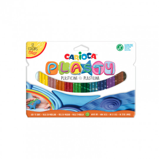 Carioca Plasty Plasticine 12colors (C42691)