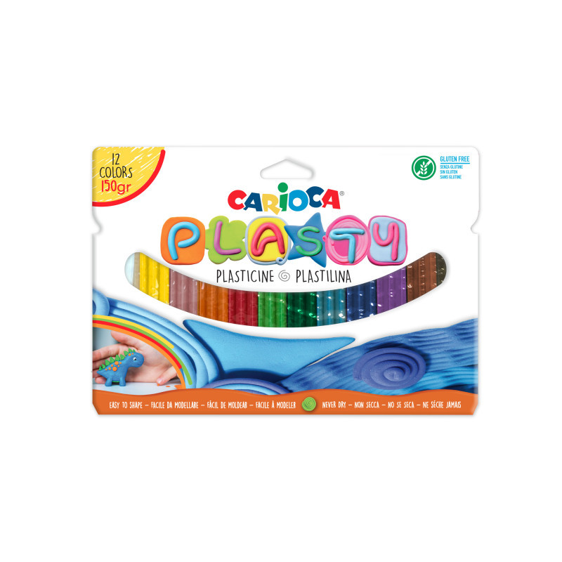 Carioca Plasty Plasticine 12colors (C42691)