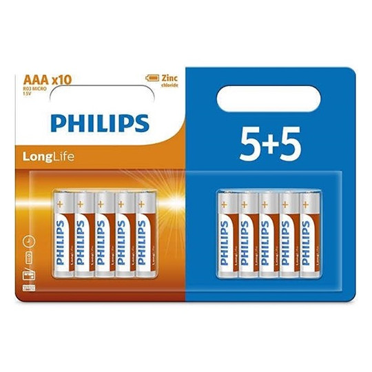 Μπαταρίες Philips AAA 5+5τεμάχια