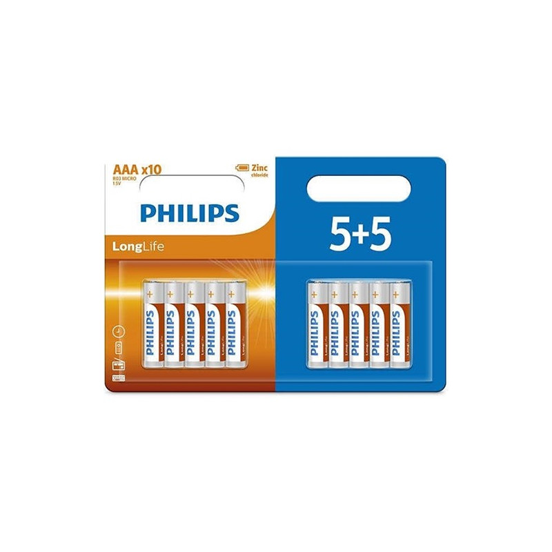 Μπαταρίες Philips AAA 5+5τεμάχια