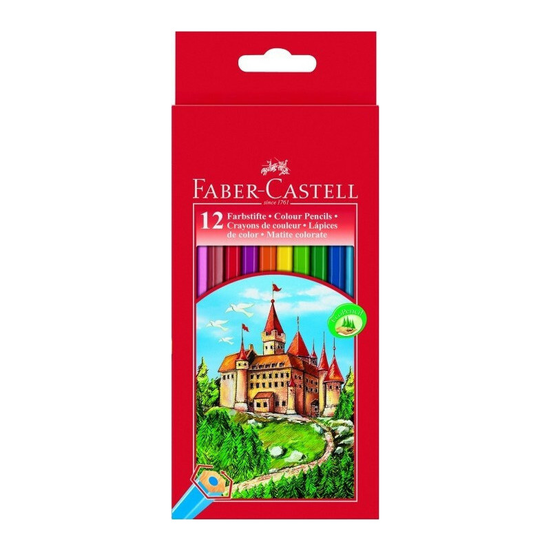 Faber Castell Ξυλομπογιές Κάστρο σετ των 12 χρωμάτων (12306255)