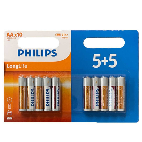 Μπαταρίες Philips AA 5+5τεμάχια