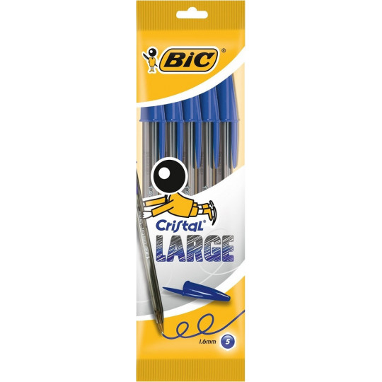 Bic Στυλό Cristal 1.6mm 5τεμάχια (888746)