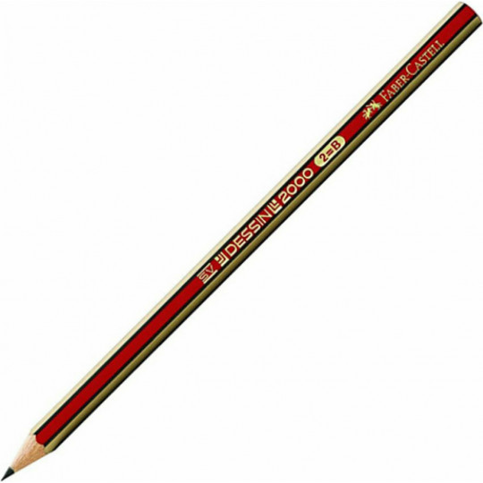 Faber Castell Dessin 2000 Pencil B Red (12302795)