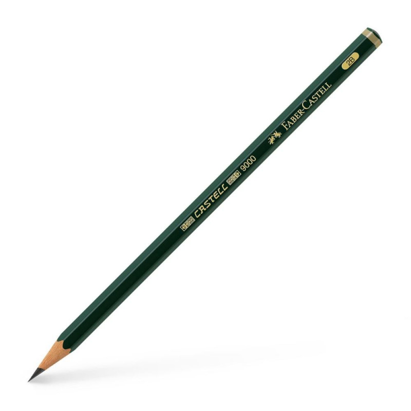 Faber Castell 9000 Μολύβι 2B Πράσινο (12303071)