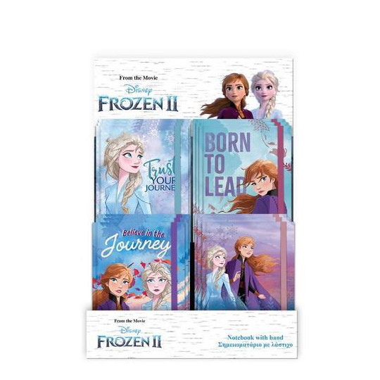 Σημειωματάριο Με Λάστιχο Frozen II (000562471)