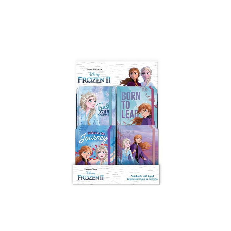 Σημειωματάριο Με Λάστιχο Frozen II (000562471)