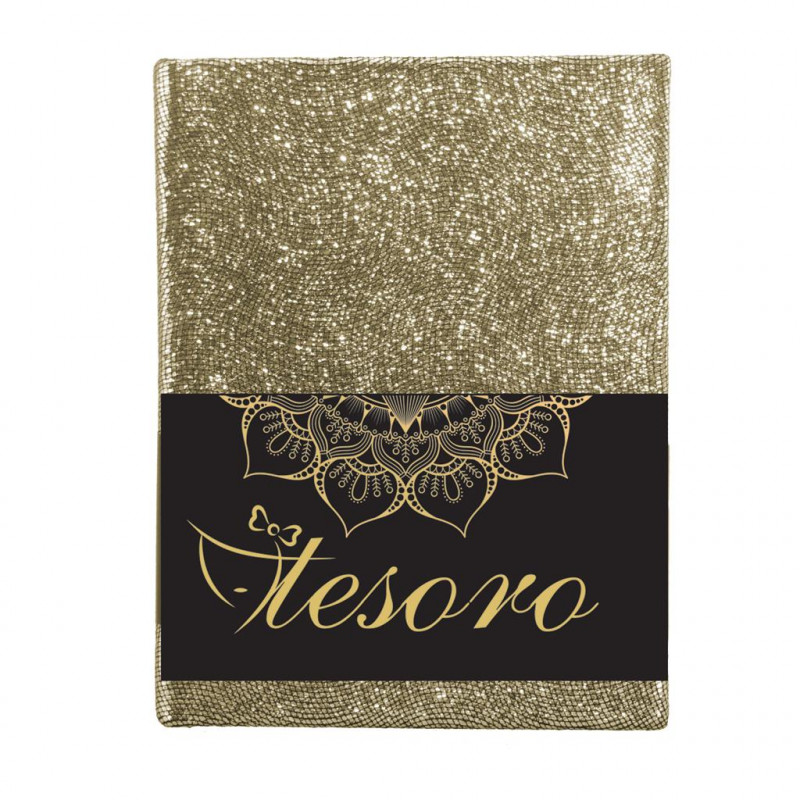 Σημειωματάριο Flexi 10,5Χ14εκ Glitter Tesoro (000582214)