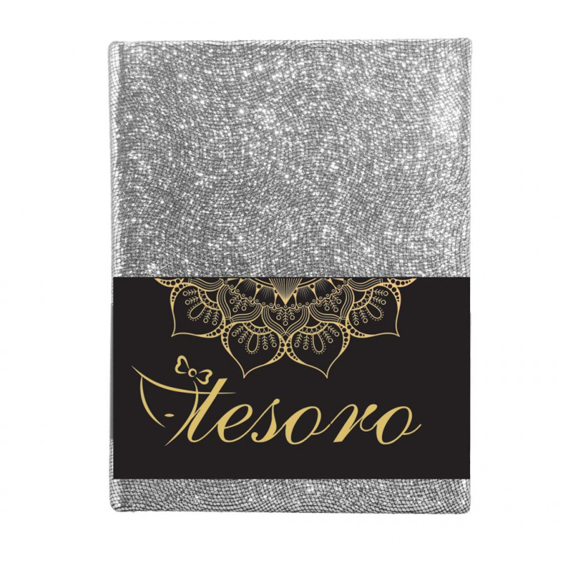 Σημειωματάριο Flexi 10,5Χ14εκ Glitter Tesoro (000582214)