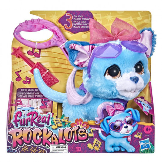 FurReal Rockalots Musical Interactive Walking Puppy Toy (F3507)