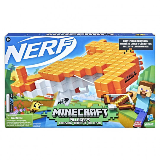 Nerf Minecraft Pillager&#039;s Crossbow Dart-Blasting (F4415)