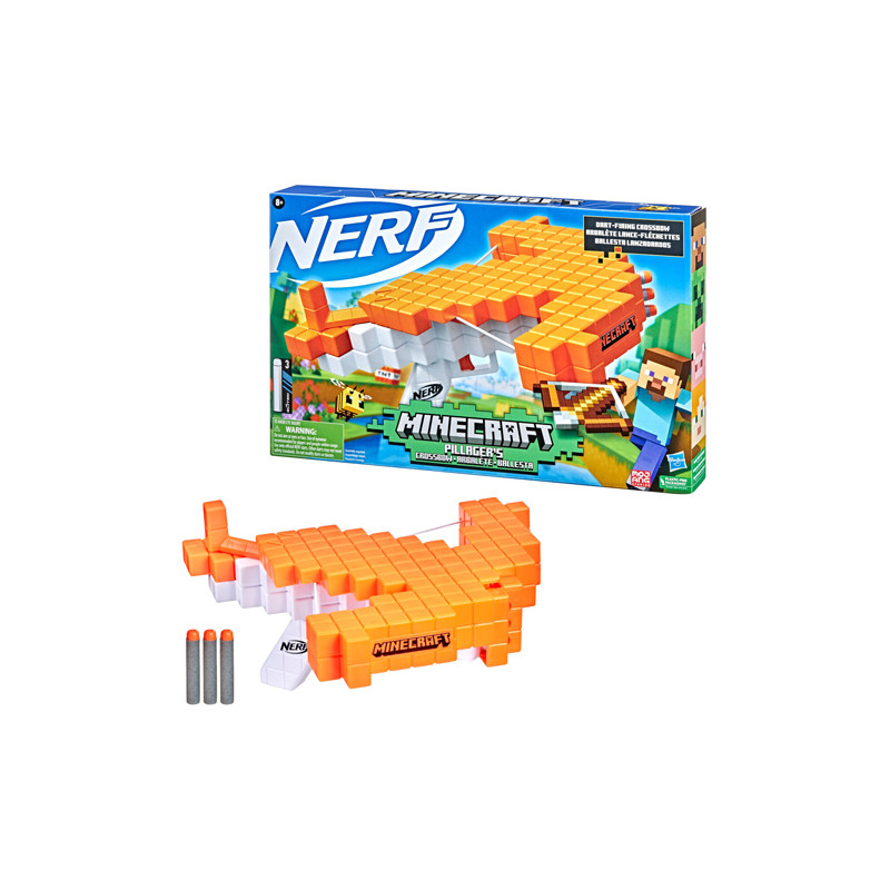 Nerf Minecraft Pillager's Crossbow Dart-Blasting (F4415)