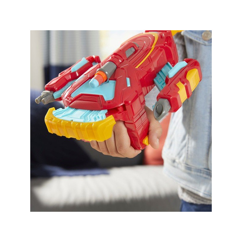 Marvel Avengers Mech Strike Iron Man Strikeshot Gauntlet Toy (F0266)