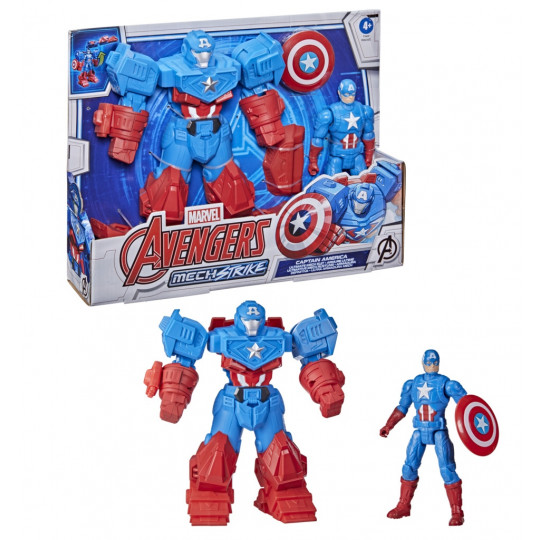 Avengers Mech Strike Figure Captain America (F0262-F1669)