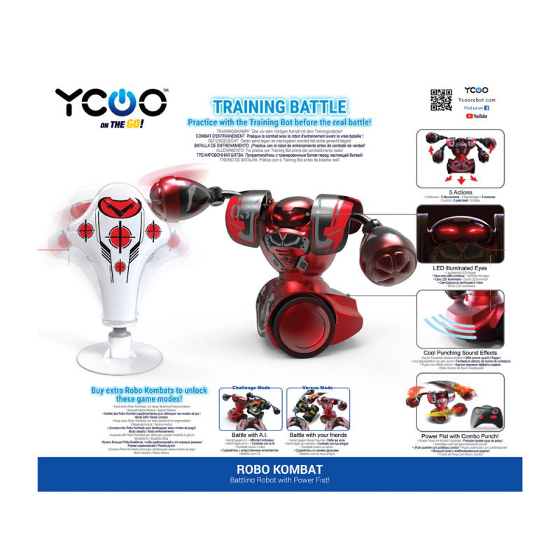 Silverlit Ycoo Robo Kombat Remote Control Batting Robot Training Pack For Ages 5+(7530-88054)