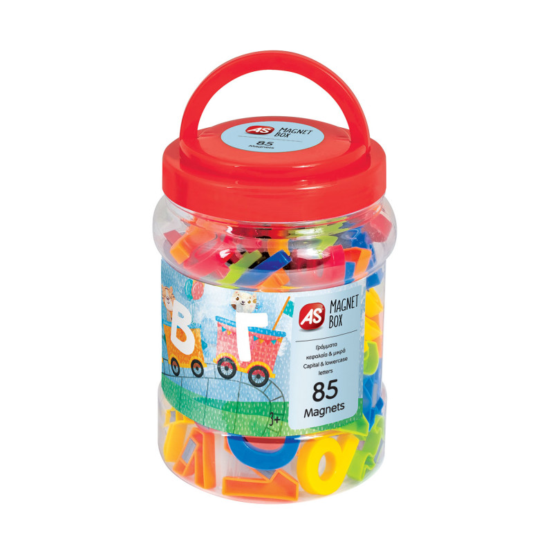 AS Magnet Box 85 Magnets Letters Bucket For Ages 3+(1027-11152)