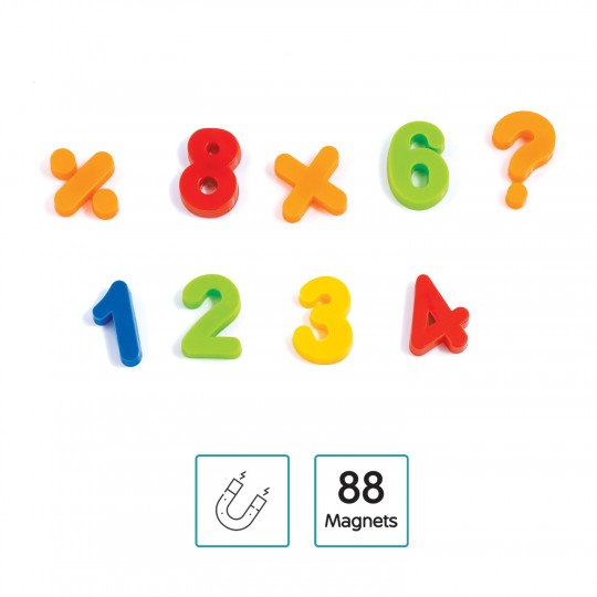 AS Magnet Box 88 Magnets Numbers &amp; Symbols Bucket For Ages 3+(1027-11153)