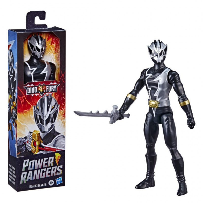 Power Rangers DINO FURY 12 Inches Black (F2957-F2962)