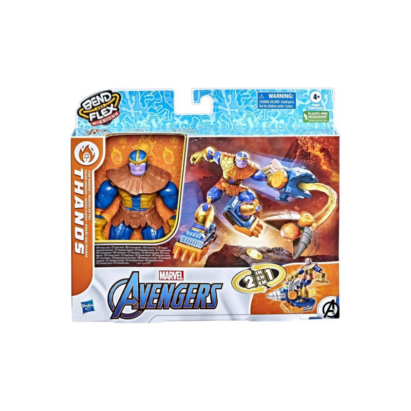 Avengers Bend And Flex Thanos Fire Mission (F5866-F5869)