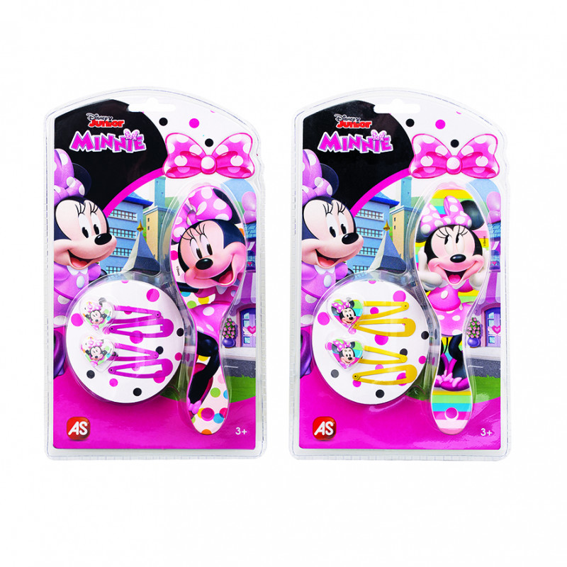 AS Hair Brush With Clips Disney Minnie For Ages 3+(1027-25527)