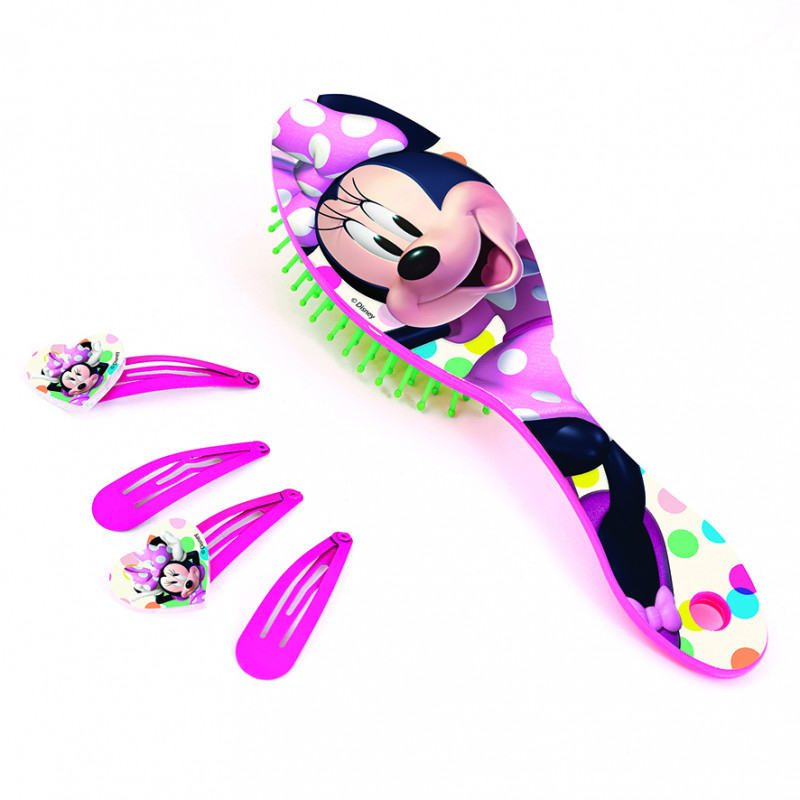 AS Hair Brush With Clips Disney Minnie For Ages 3+(1027-25527)