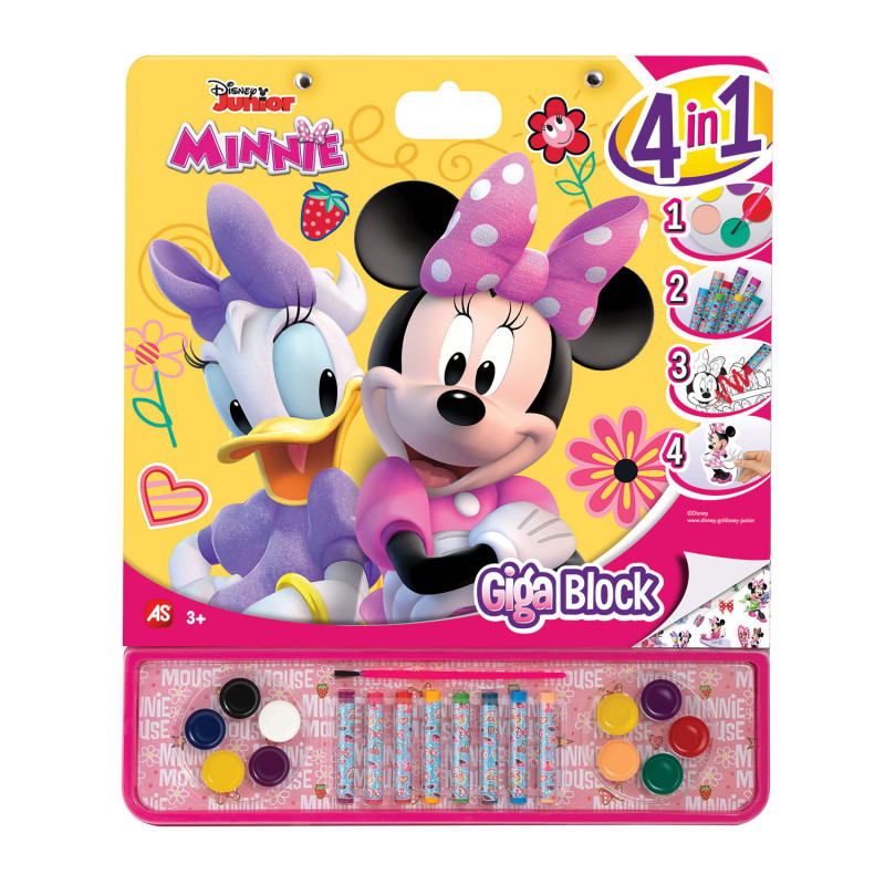 Giga Block Drawing Set Disney Minnie 4 In 1 For Ages 3+(1023-62733)