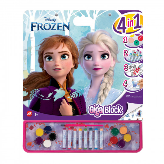 Giga Block Σετ Ζωγραφικής Disney Frozen 4 Σε 1 Για 3+ Χρονών(1023-62734)