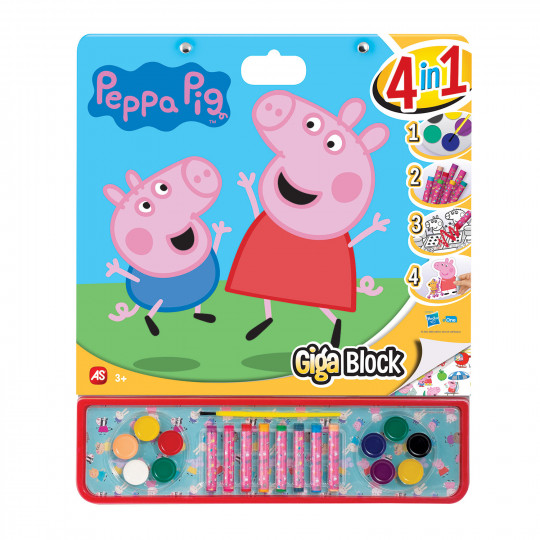 Giga Block Σετ Ζωγραφικής Peppa Pig 4 Σε 1 Για 3+ Χρονών(1023-62735)