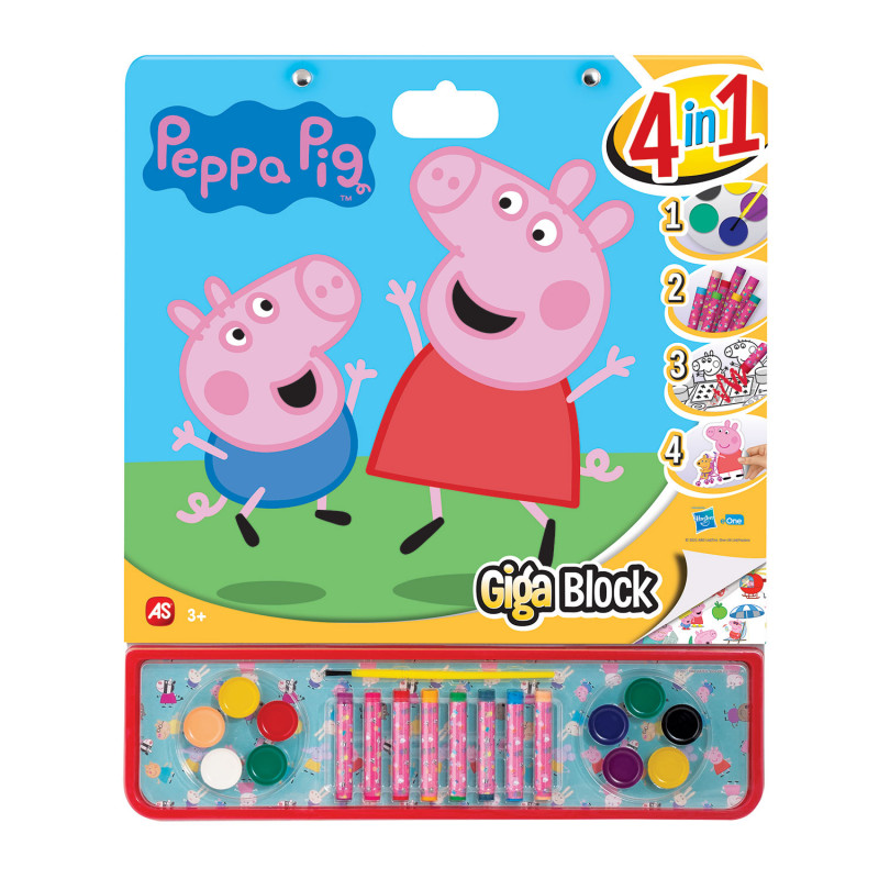 Giga Block Drawing Set Peppa Pig 4 In 1 For Ages 3+(1023-62735)