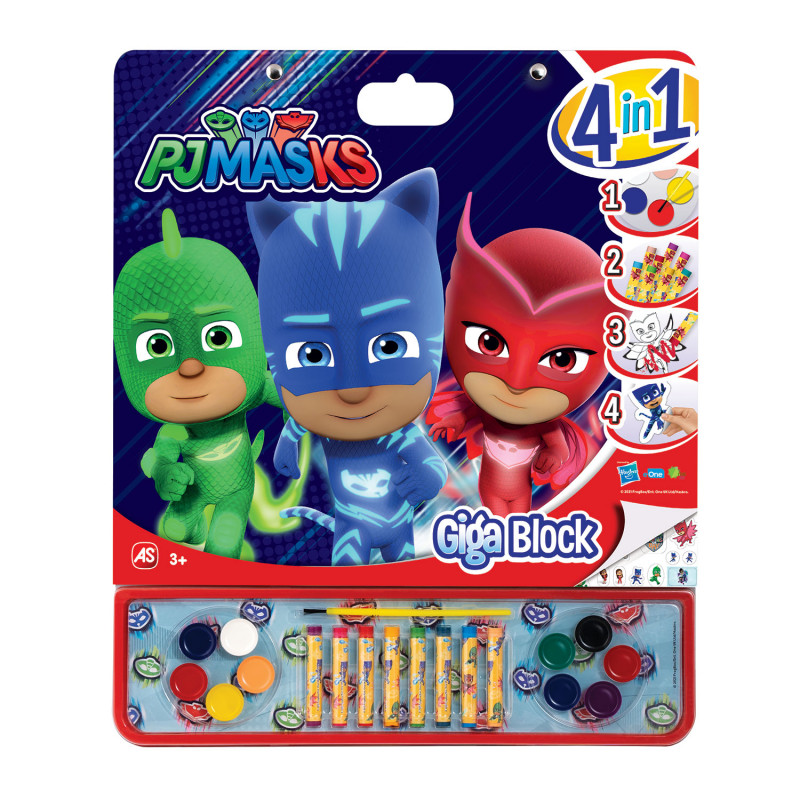 Giga Block Σετ Ζωγραφικής PJ Masks 4 Σε 1 Για 3+ Χρονών(1023-62739)