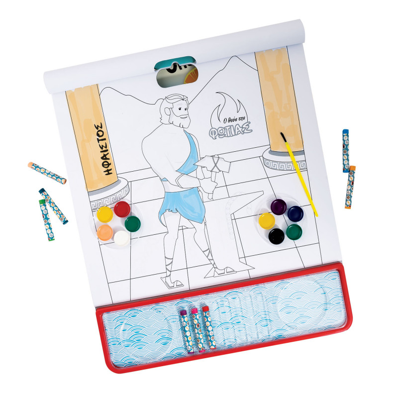 Giga Block Drawing Set Mythology The Twelve Gods Of Olympus 5 In 1 For Ages 3+(1023-62743)