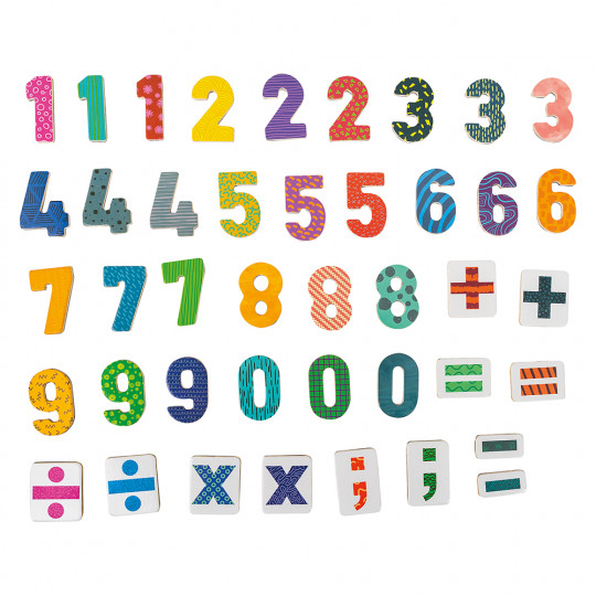 AS Magnet Box Numbers And Arithmetic Symbols 42 Educational Wooden Magnets For Ages 3+(1029-64051)