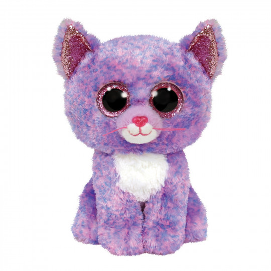 TY Beanie Boos Cassidy Χνουδωτό Γατούλα Μωβ 15εκ(1607-36248)