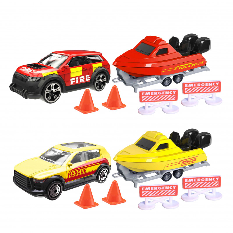 Teamsterz Σετ με Οχήματα Διάσωσης Θαλάσσης Die Cast με Αξεσουάρ Για 3+ Χρονών(7535-17086)