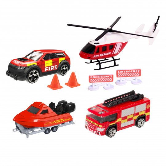 Teamsterz Air Sea Rescue Team Set with Die-Cast Vehicles For Ages 3+(7535-17087)