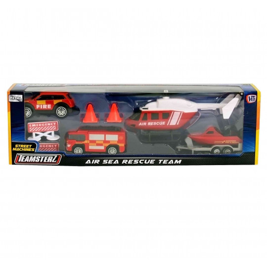 Teamsterz Air Sea Rescue Team Set with Die-Cast Vehicles For Ages 3+(7535-17087)