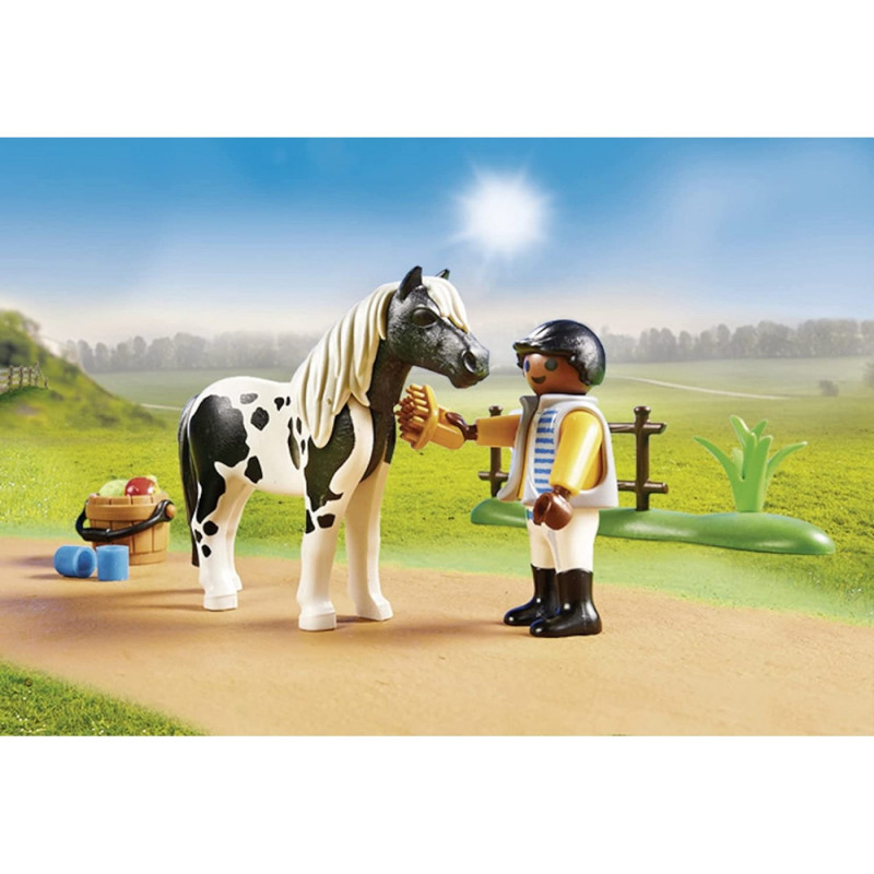 Playmobil Αναβάτης με πόνυ Lewitzer(70515)