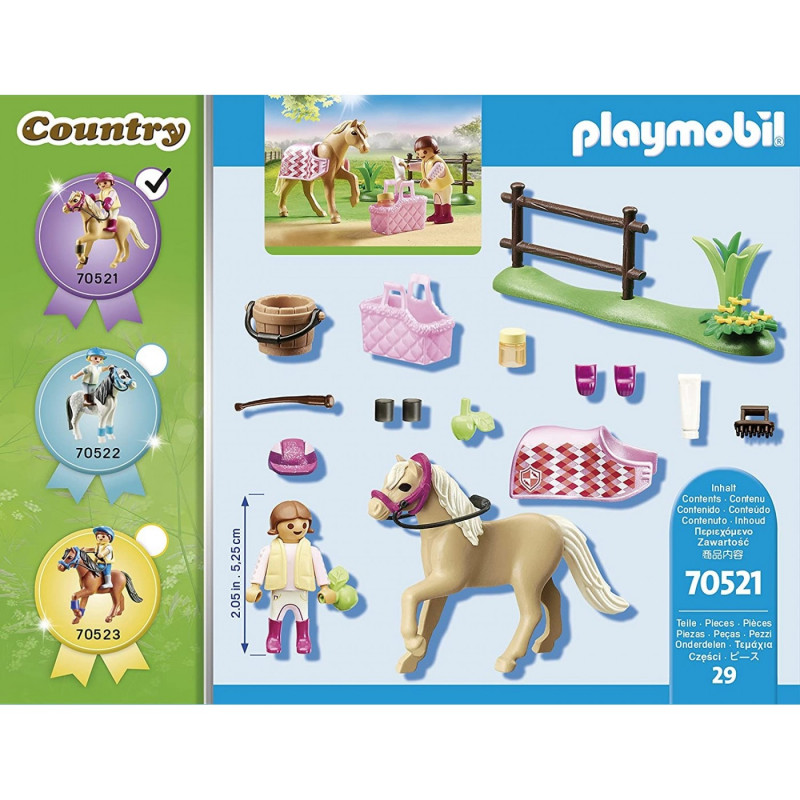 Playmobil Αναβάτρια με German πόνυ(70521)