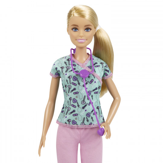 Barbie Nurse Blonde Doll (GTW39)