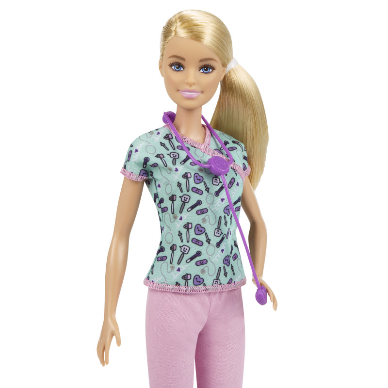 Barbie Nurse Blonde Doll (GTW39)