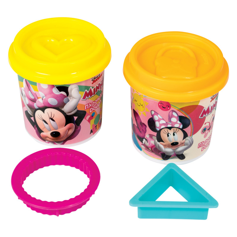 AS Dough 2 Pots With 3D Caps And 2 Cutters 228gr For Ages 3+(1045-03548)