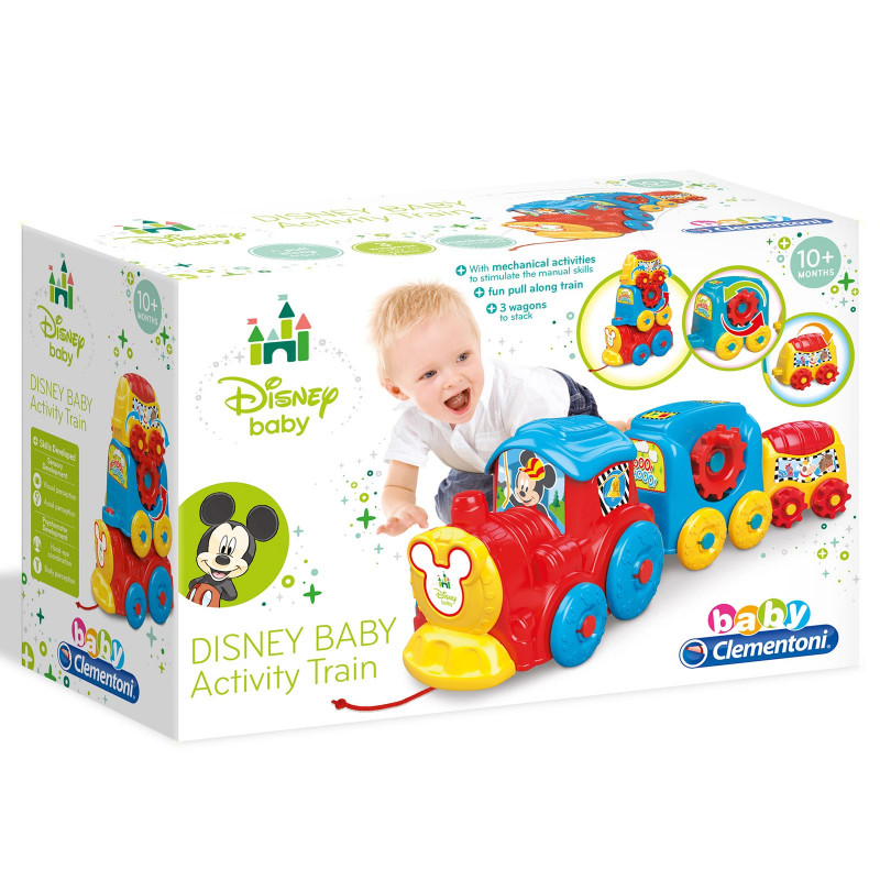 Baby Clementoni Disney Baby Βρεφικό Παιχνίδι Τρενάκι Pull Along Για 10+ Μηνών(1000-17168)