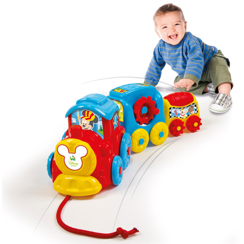 Baby Clementoni Disney Baby Βρεφικό Παιχνίδι Τρενάκι Pull Along Για 10+ Μηνών(1000-17168)