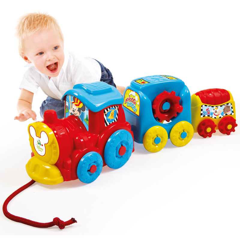 Baby Clementoni Disney Baby Βρεφικό Παιχνίδι Τρενάκι Pull Along Για 10+ Μηνών(1000-17168)