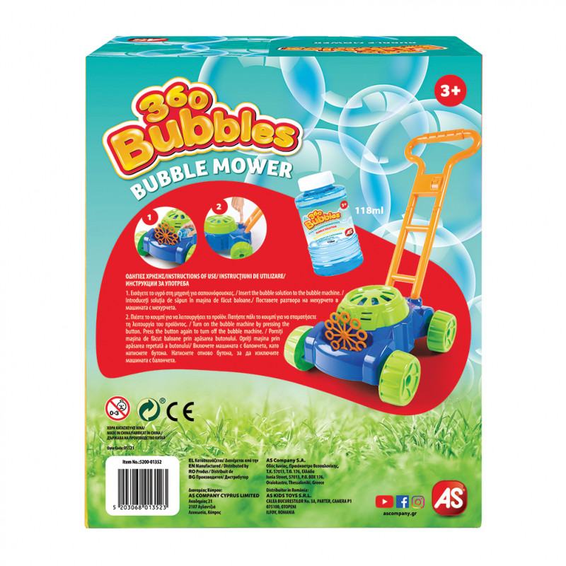 AS 360 Bubbles Bubble Mower For Ages 3+(5200-01352)