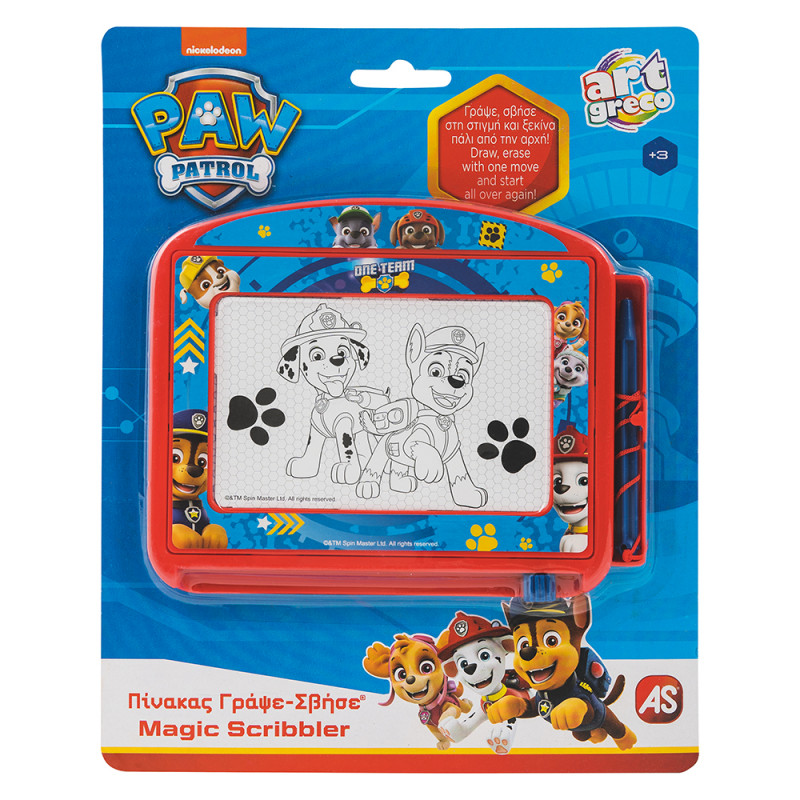 AS Πίνακας Γράψε - Σβήσε Travel Paw Patrol Για 3+ Χρονών(1028-13041)