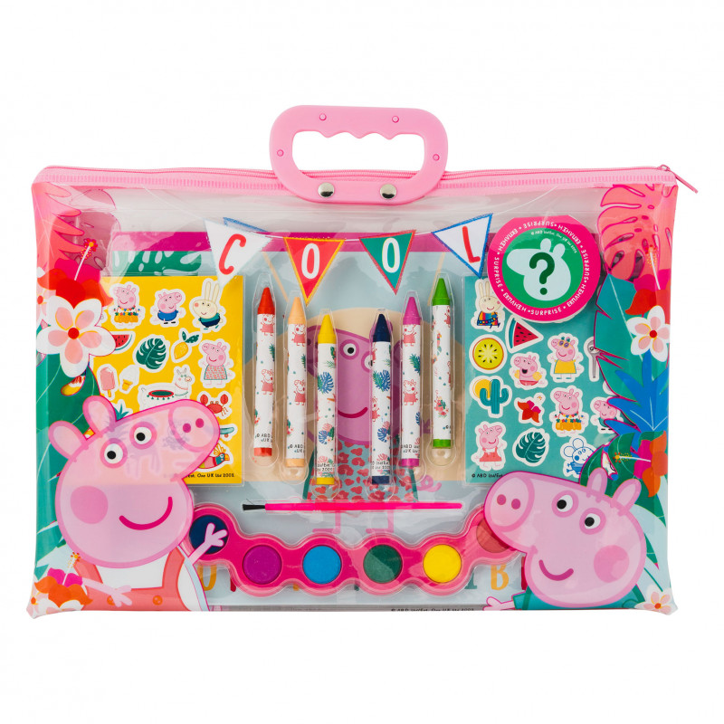 AS Drawing Set Peppa Pig Transparent Bag For Ages 3+(1023-68002)