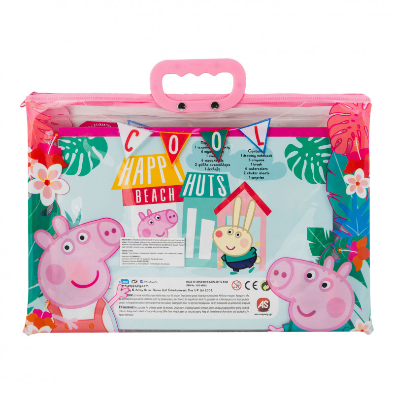 AS Drawing Set Peppa Pig Transparent Bag For Ages 3+(1023-68002)