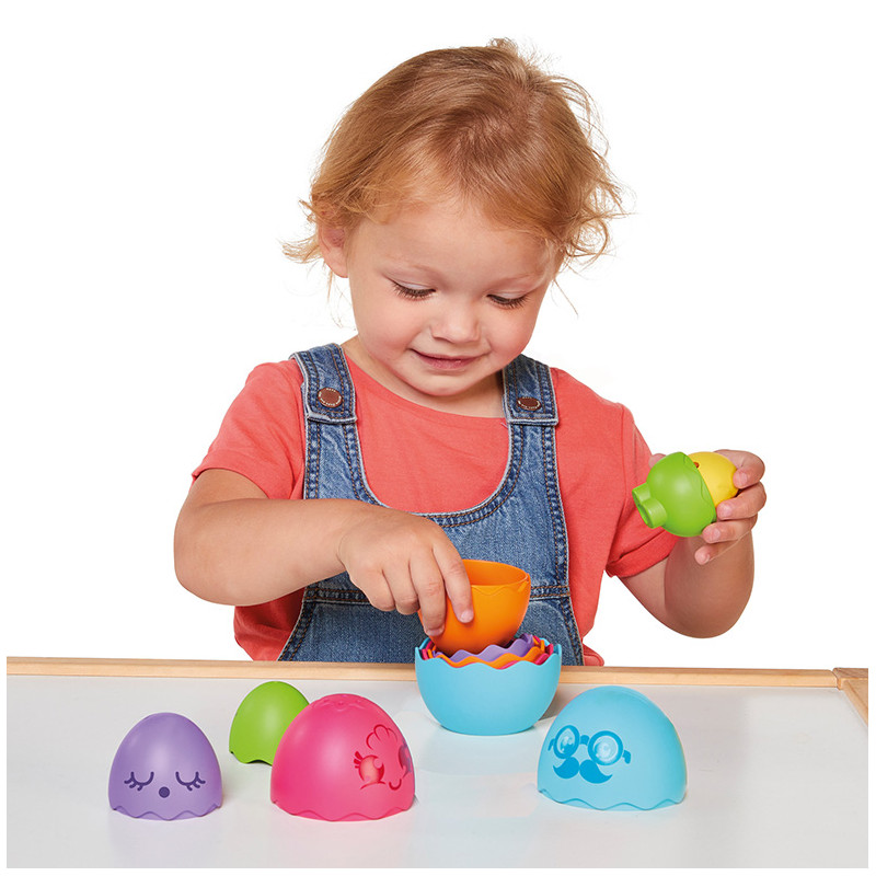 Tomy Toomies Baby Toddler Toy Hide & Squeak Nesting Eggs For 6-36 Months(1000-73080)