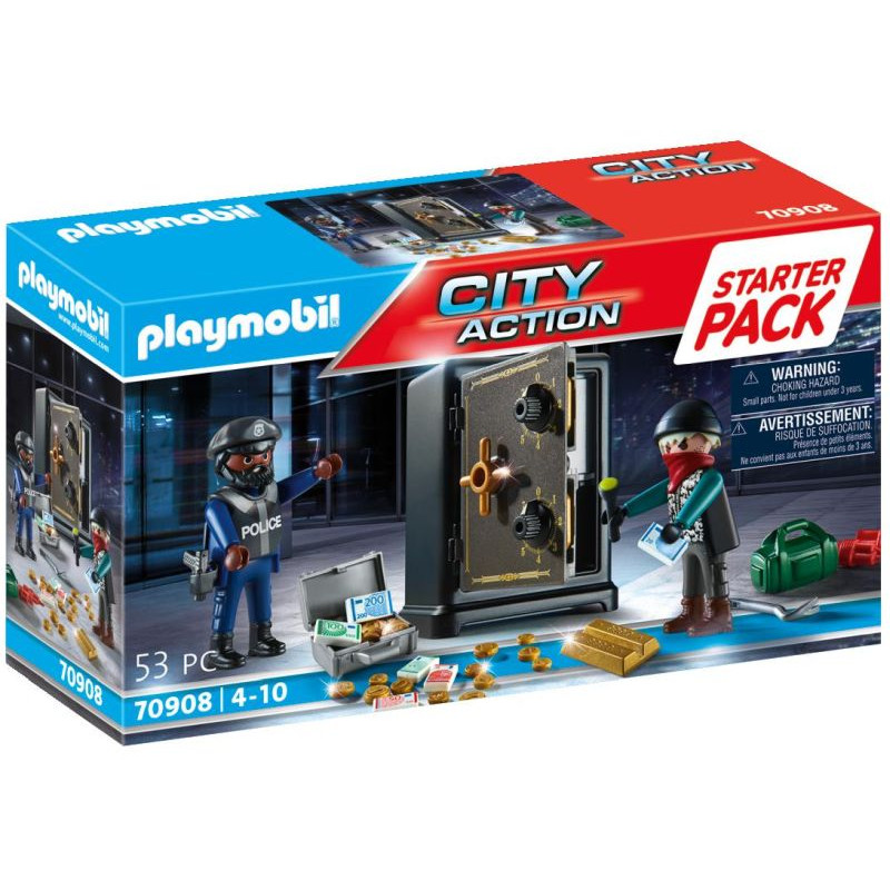 Playmobil Starter Pack Σύλληψη διαρρήκτη χρηματοκιβωτίου(70908)